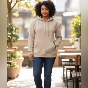 NWT San Francisco Unisex Cream Color Hoodie - Size Medium